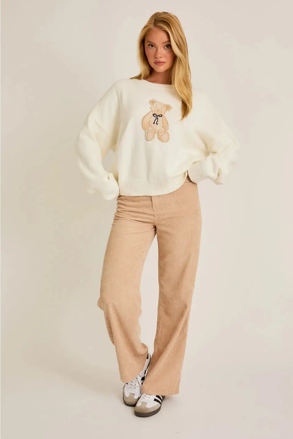 Teddy Print Sweater