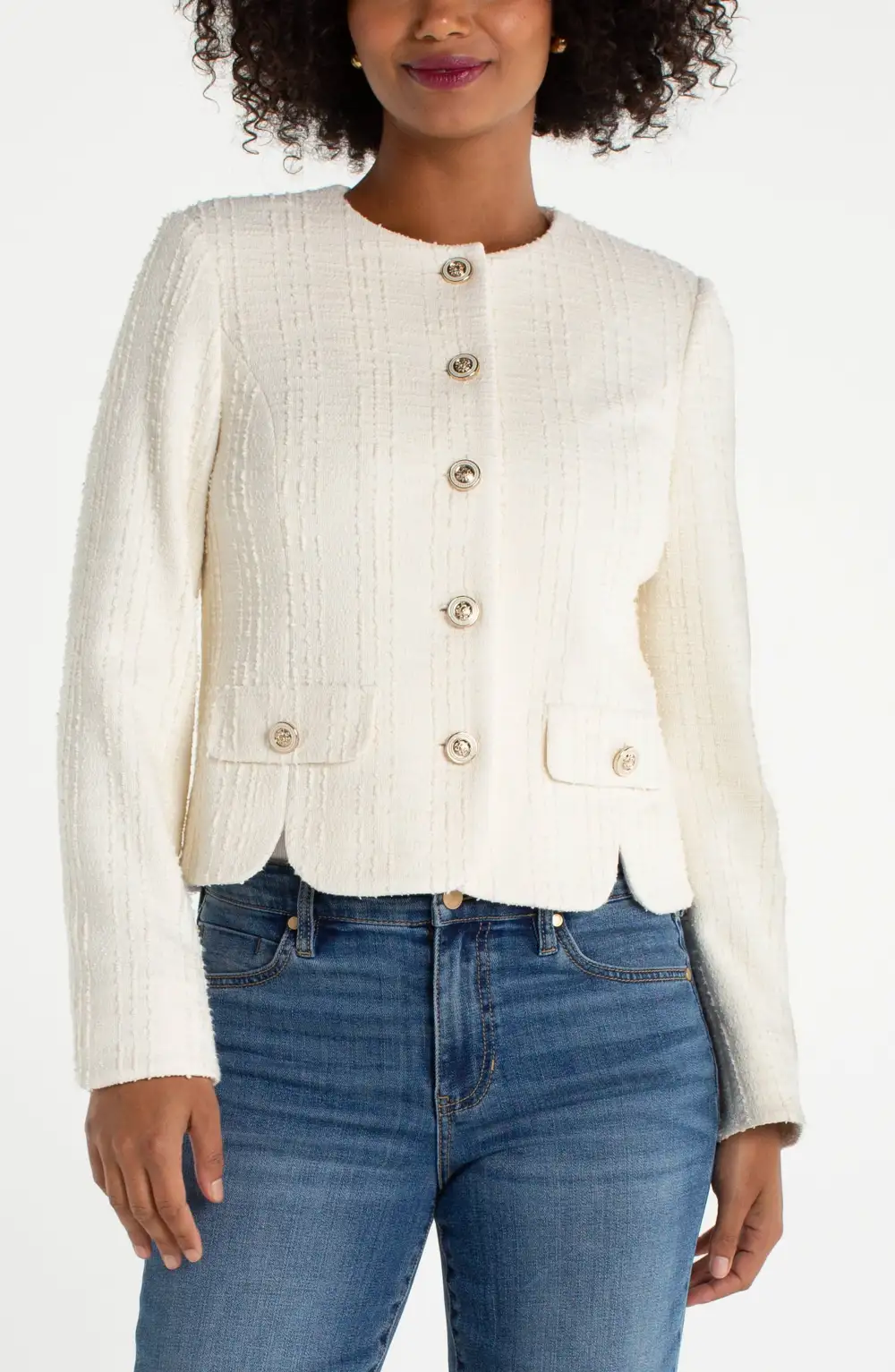 Zip Front Faux Leather Jacket