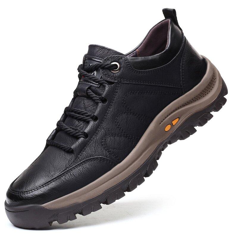 MEN'S CASUAL HAND-STITChHEDD LEATHER SHOES