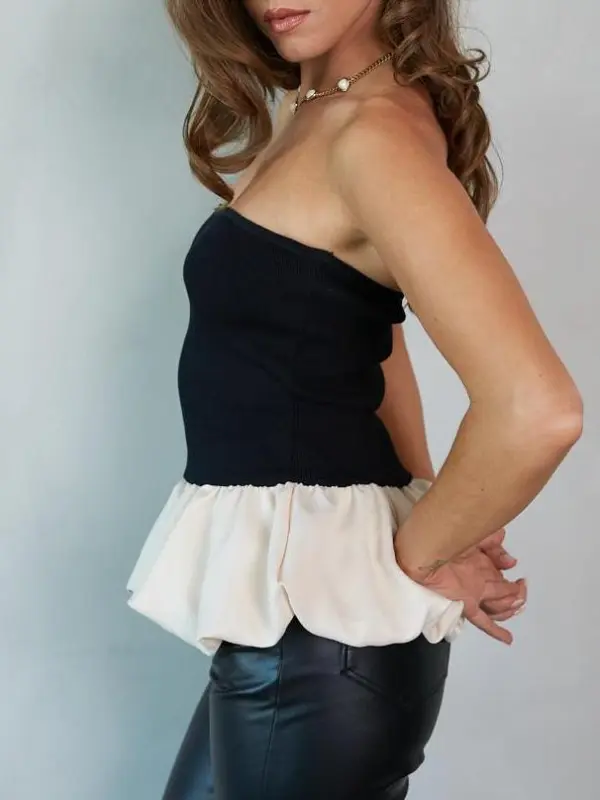 Strapless Bubble Corset Top