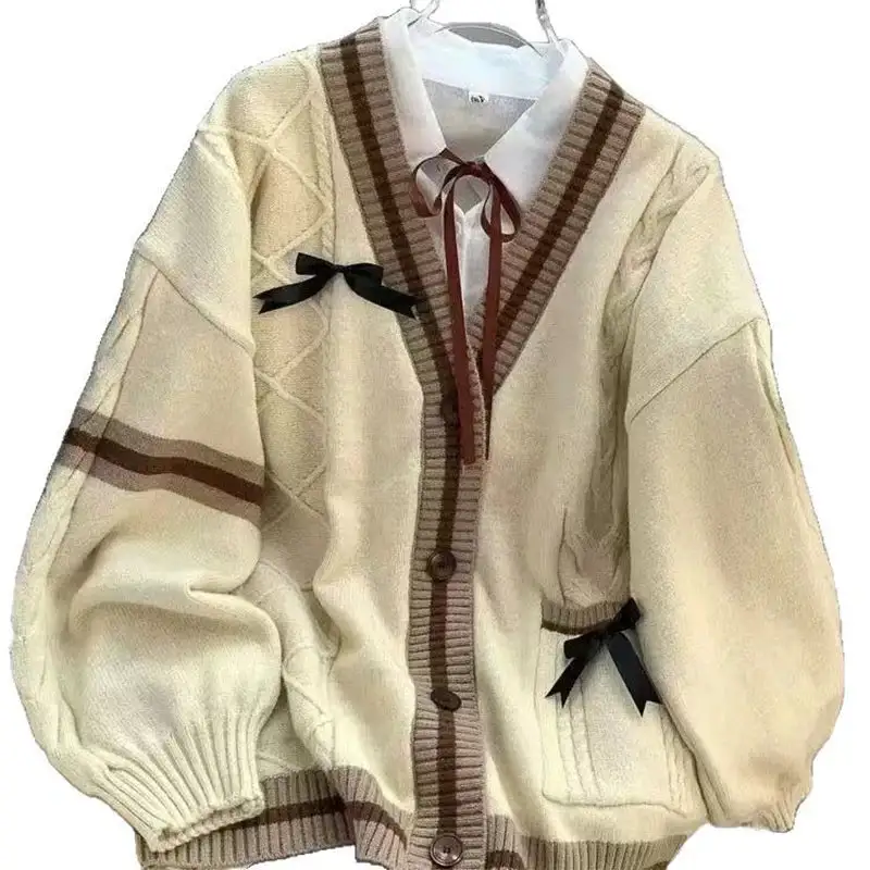 Nature-Inspired Embroidered Cardigan