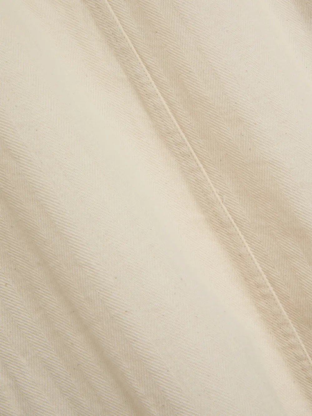 Ecru Cotton Shirt Jacket