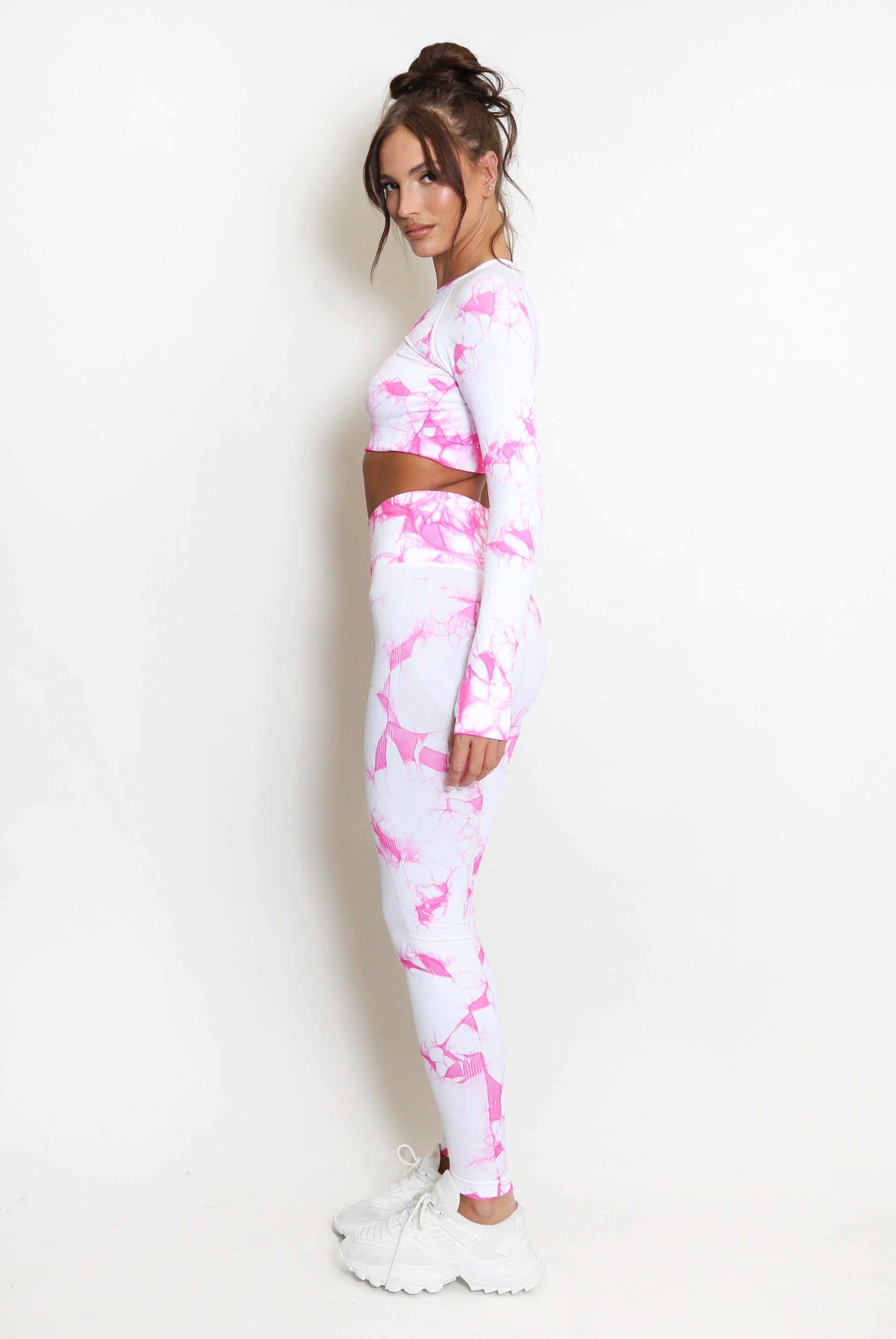 Tie Dye Print Tops And Leggings Set - Lyla