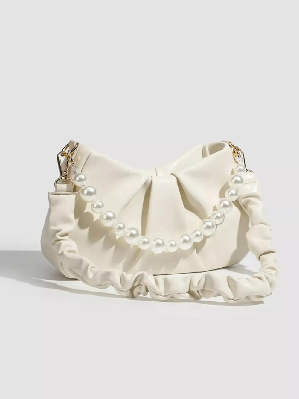 Ruched Handle Crossbody Bag