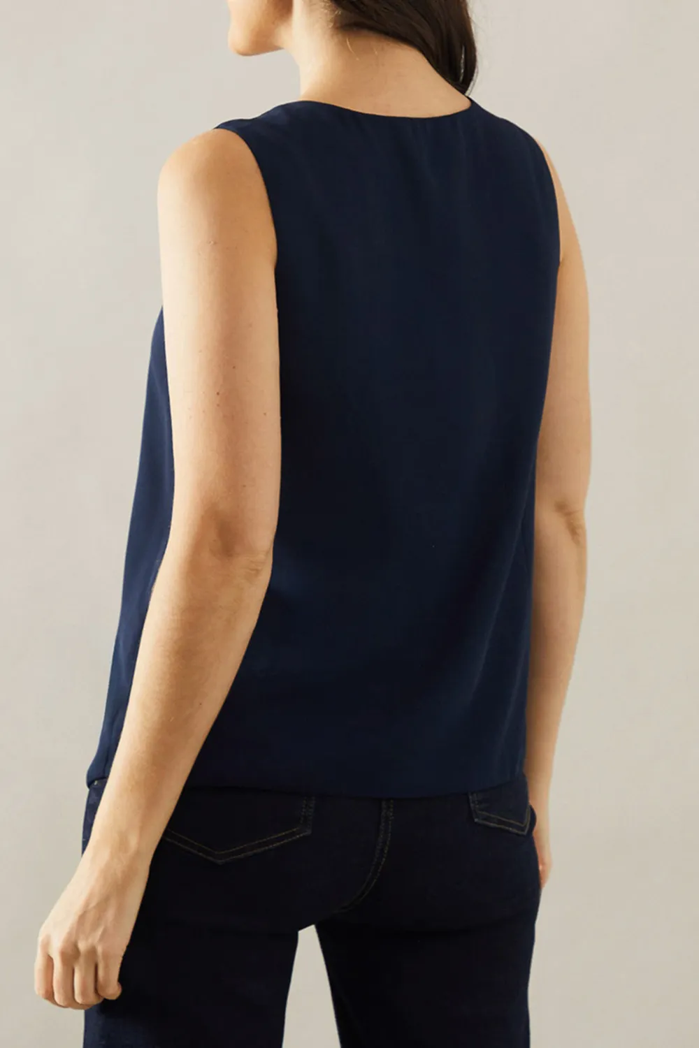 Georgette Fabric All-Match V-Neck Ladies Vest