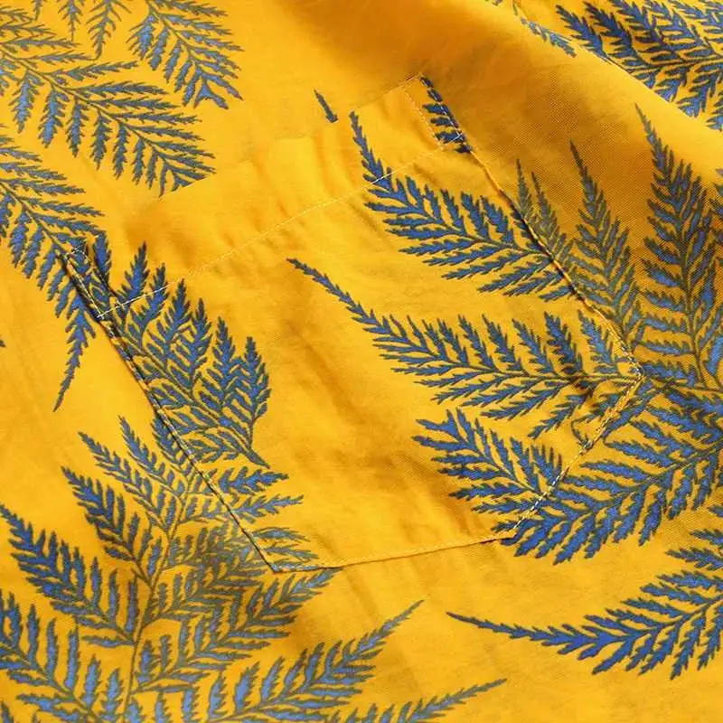Palm Print Camp Shirt