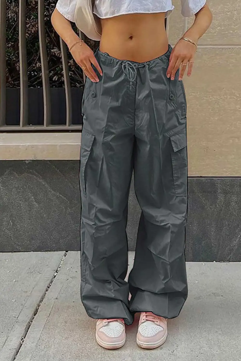 High Waist Utility Cargo Pants