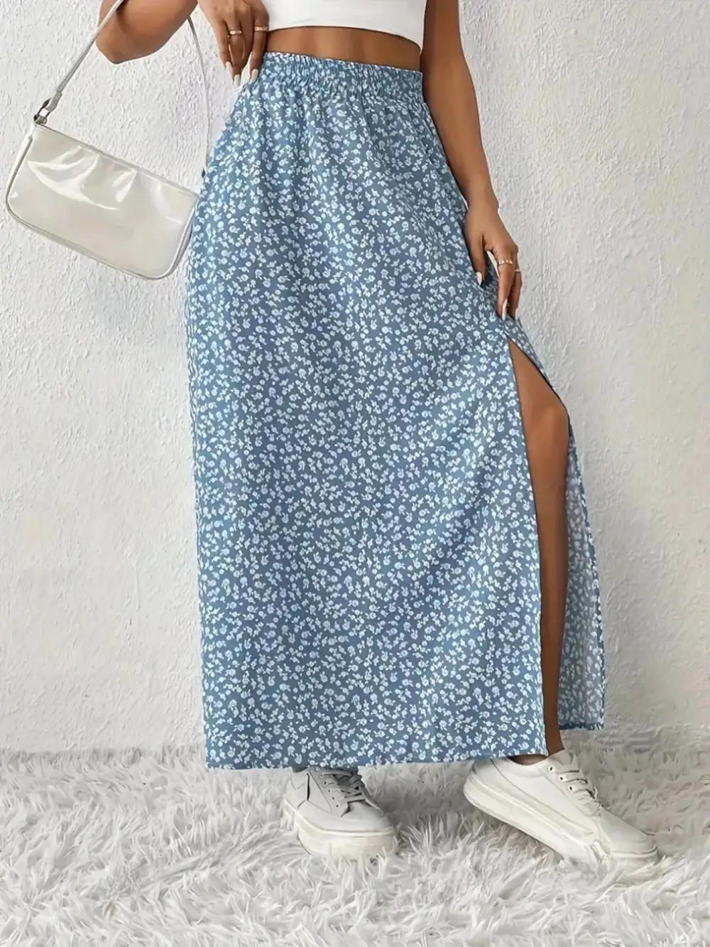 Slit Printed Ease So Skirt