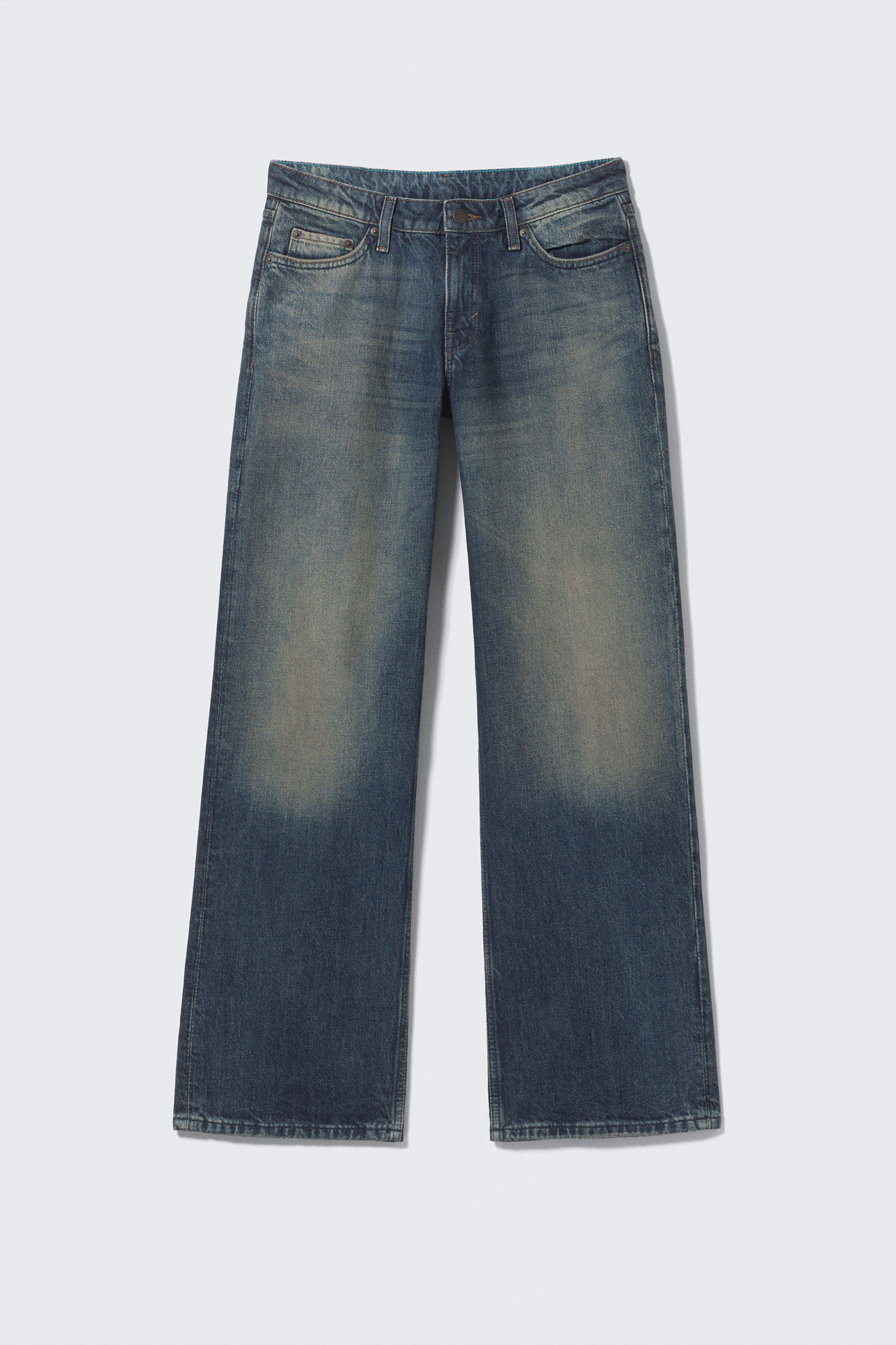 Button Up Wide Leg Jeans