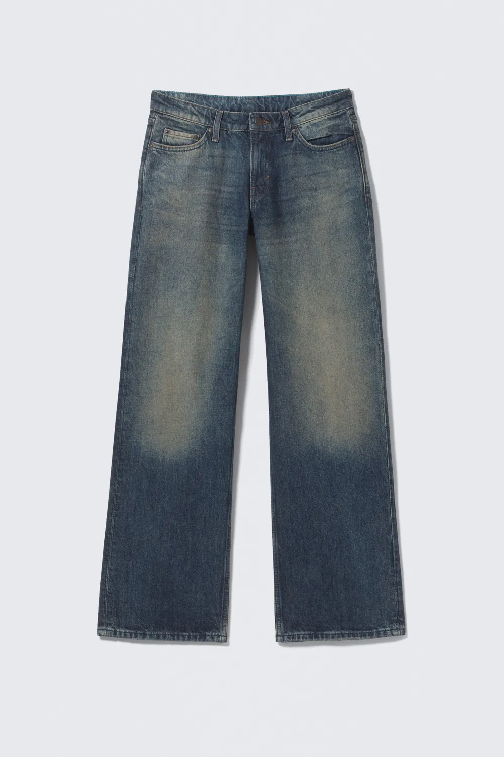 Button Up Wide Leg Jeans