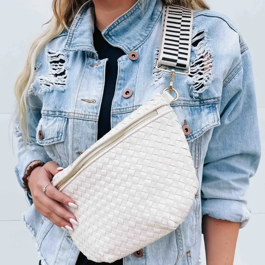Woven Leather Everyday Bag