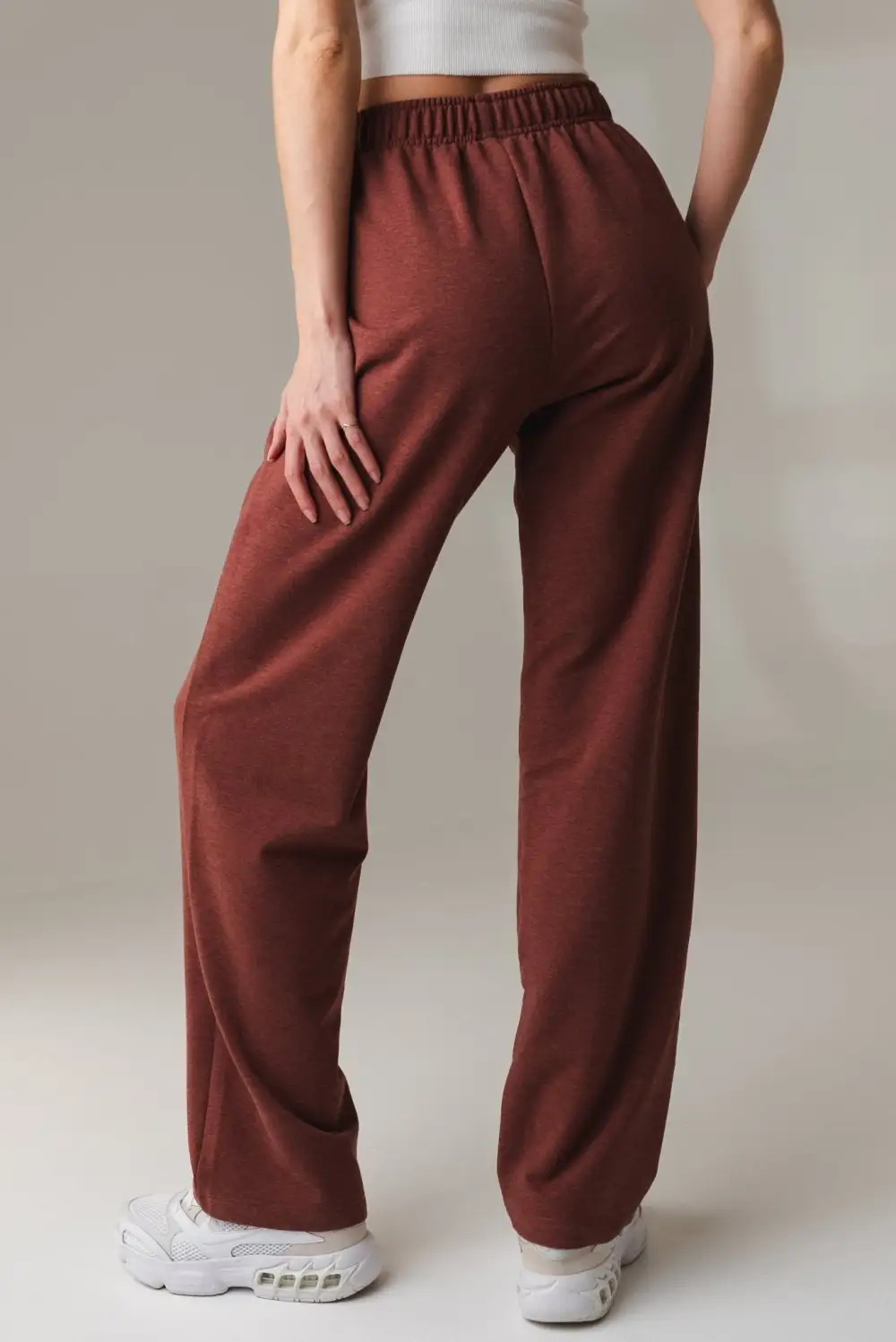 Vitality Studio Trouser - Rosewood Marl