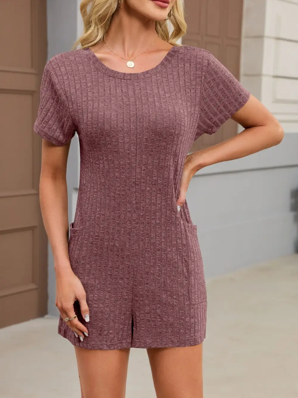 Everyday Knit Ribbed Romper