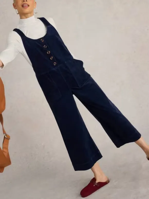 Scoop Neck Cord Dungaree