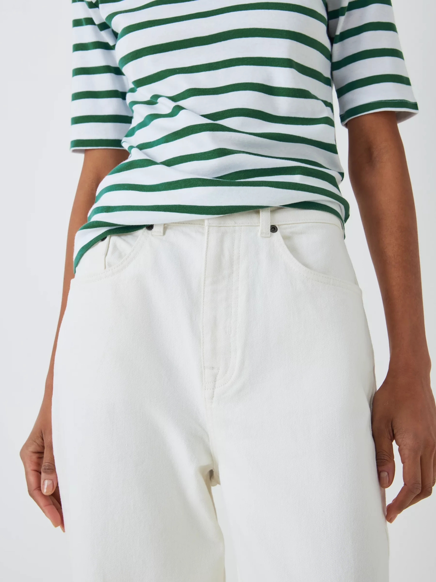 Striped Boat Neck Top