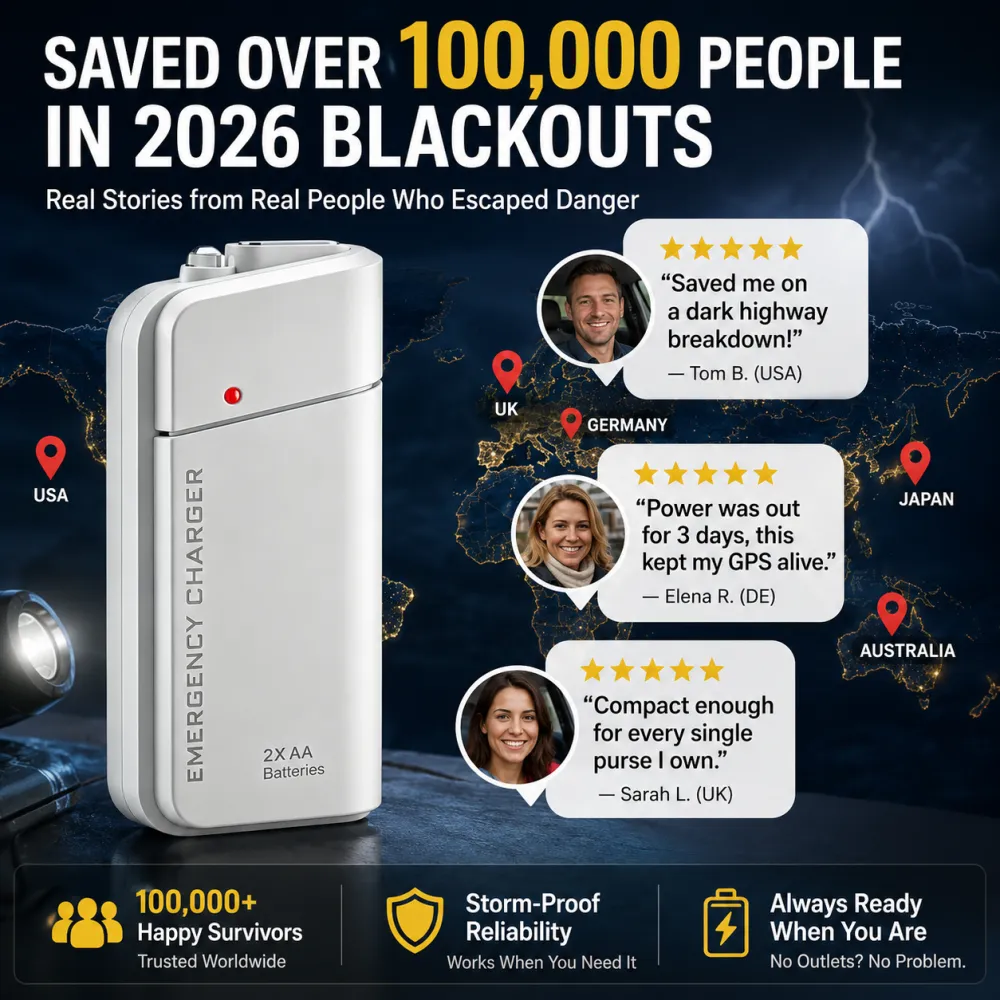 Portable emergency mobile phone charger