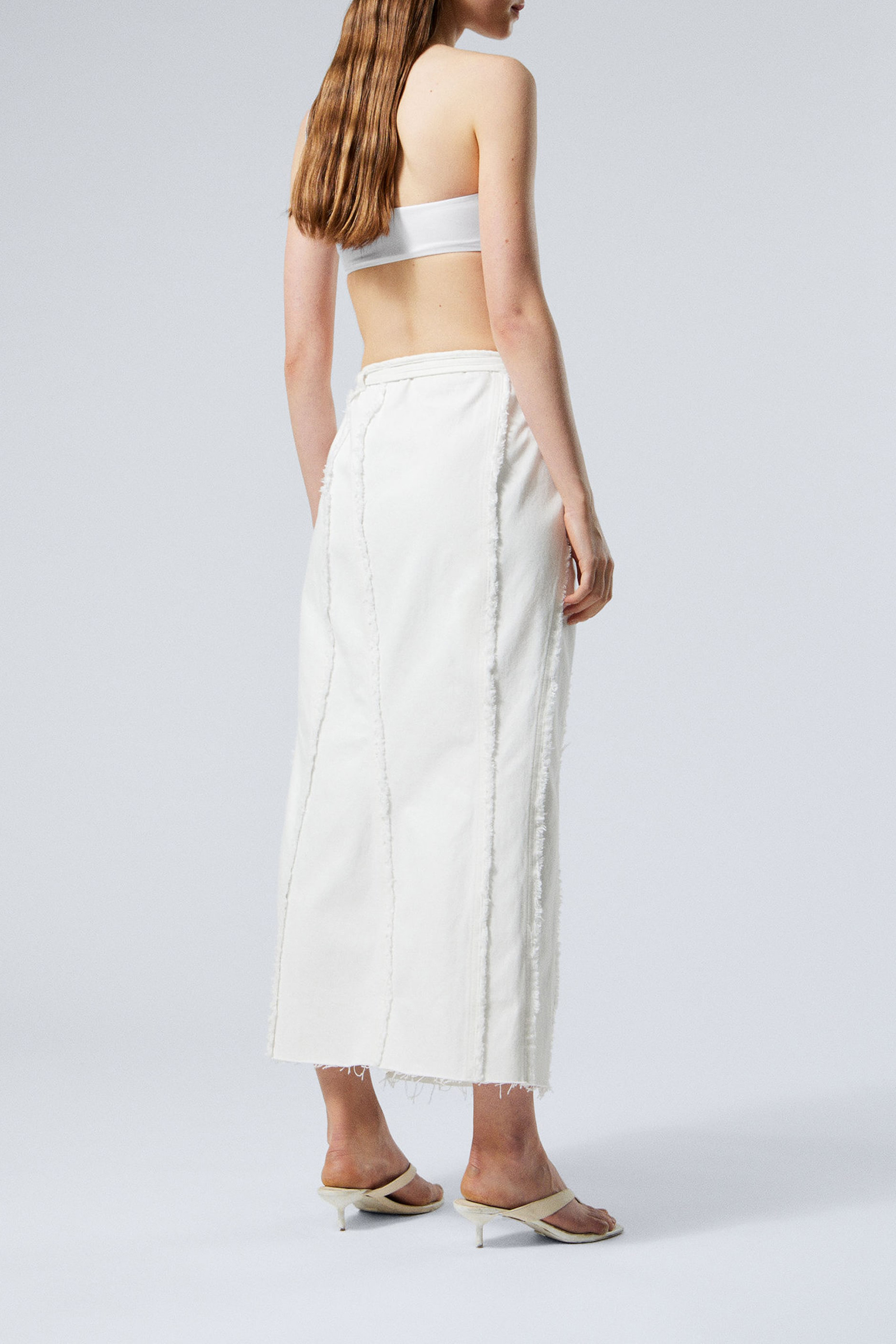 Tied Slit Maxi Skirt