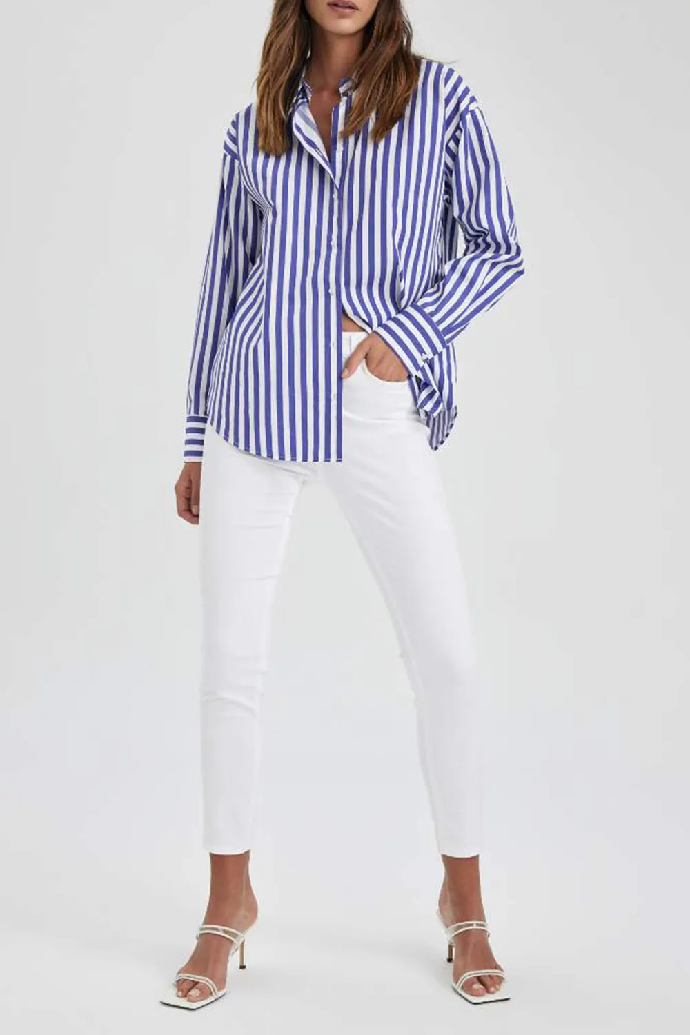 Pure White Gabardine Pants