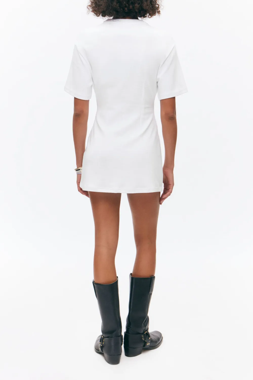 Drop Shoulder Half Sleeve Dress