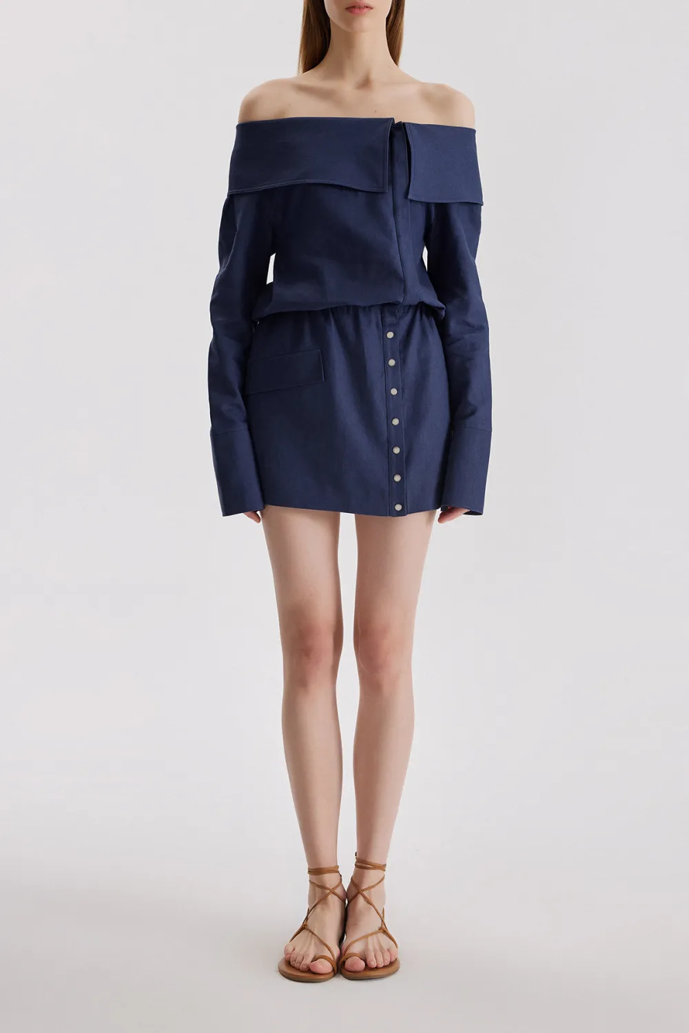 Mini Dress-Navy Blue