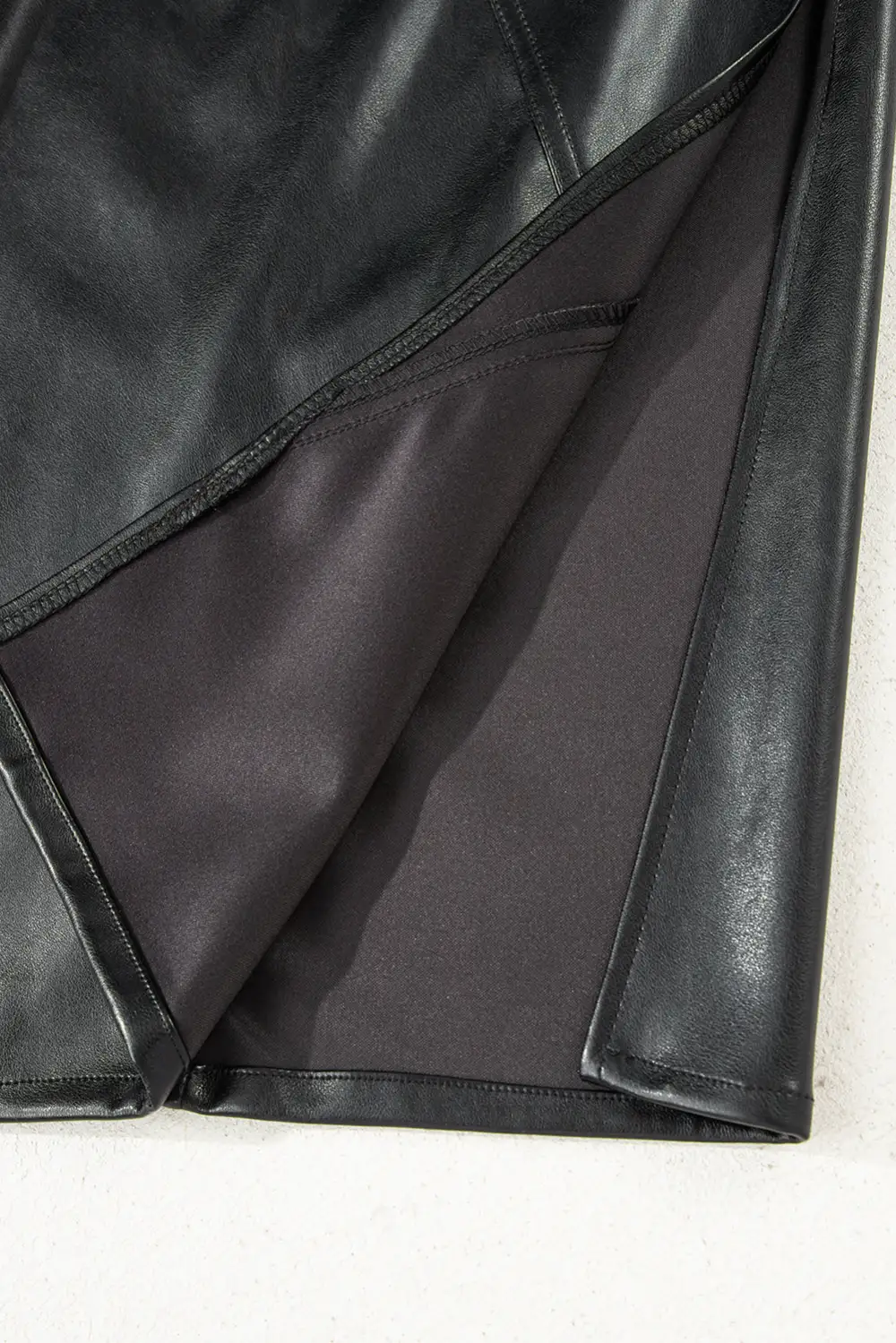 Polished Smooth Cropped Skirt