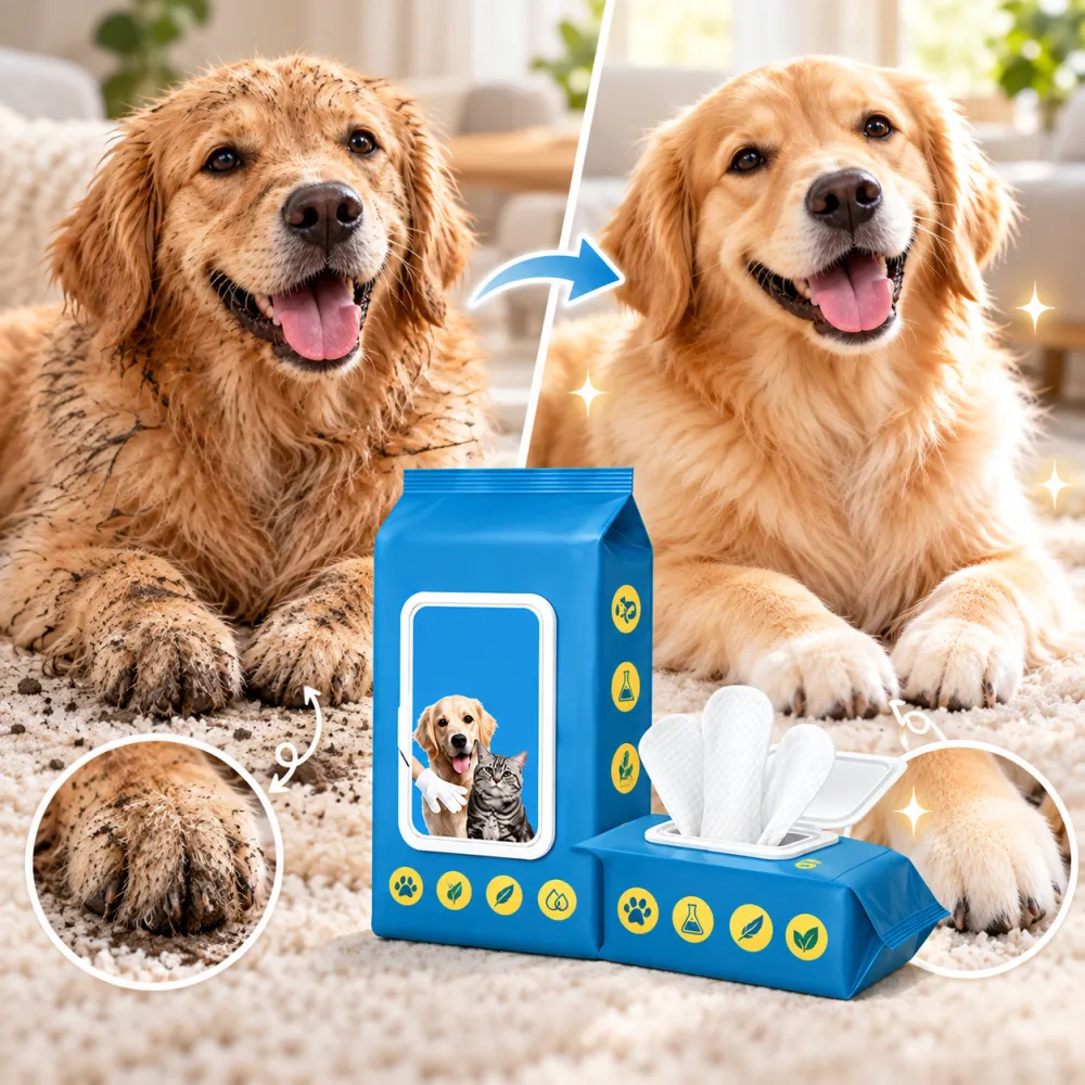 Pet No-Rinse Grooming Gloves