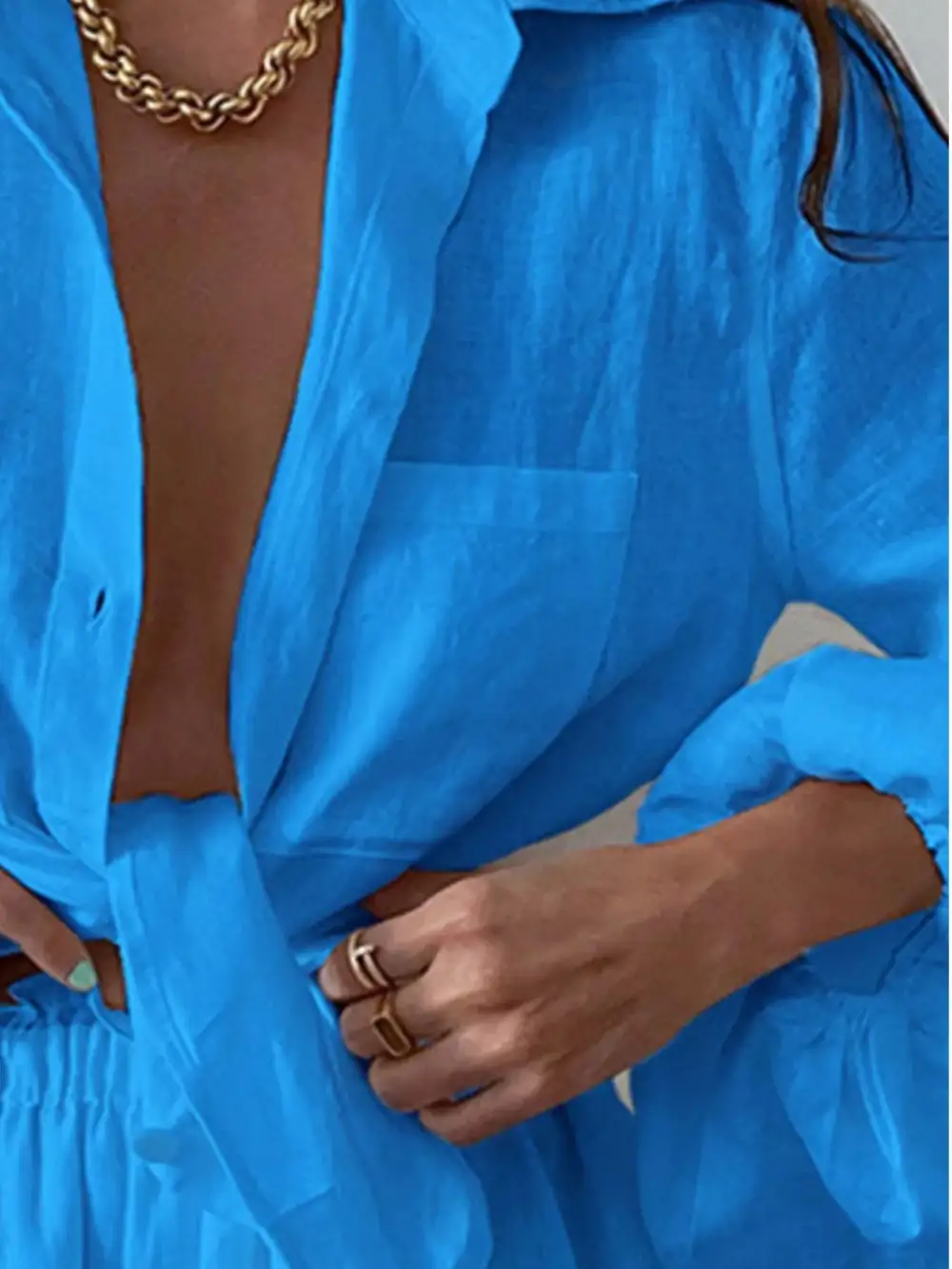 Easygoing Button Front Button Set