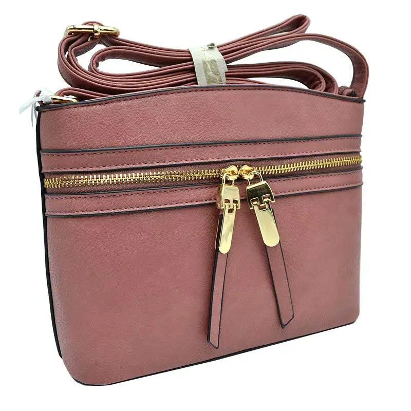 Zipper Detail Crossbody Bag