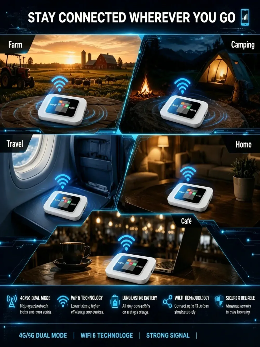 Wireless MIFI portable wifi