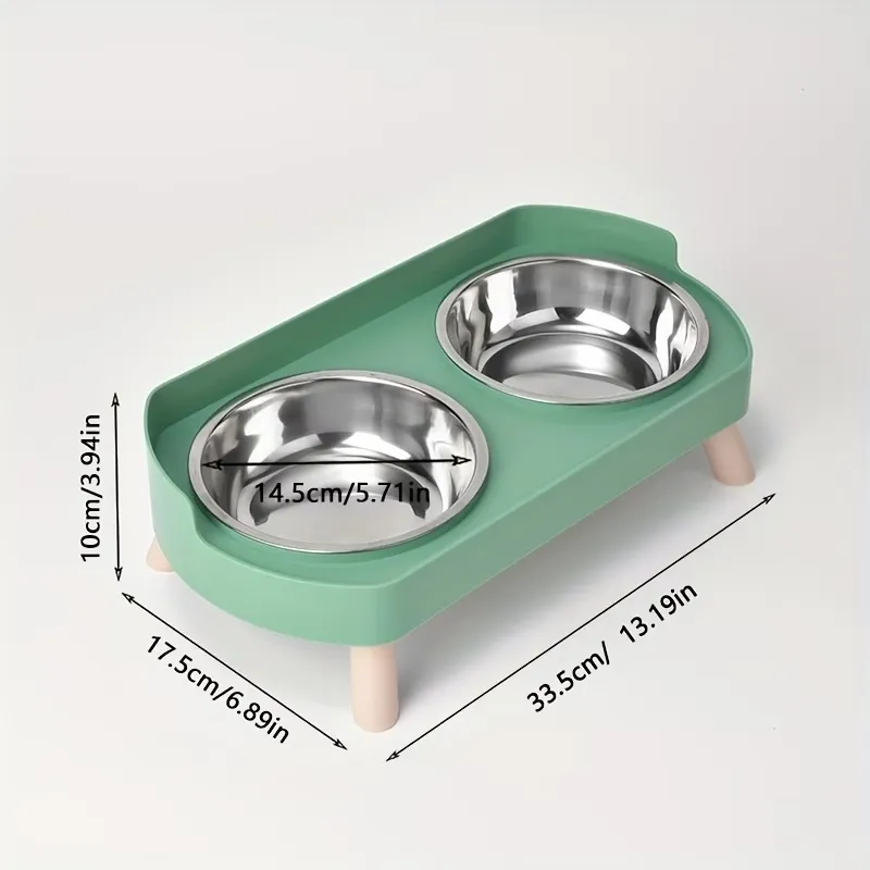 Elevated Pet Double Bowl