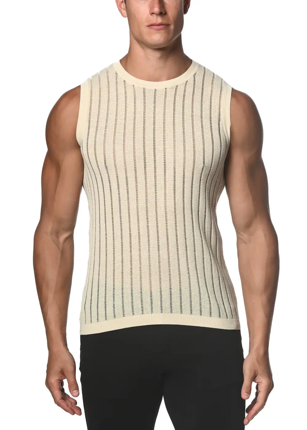 Dynamic Open Knit Vest