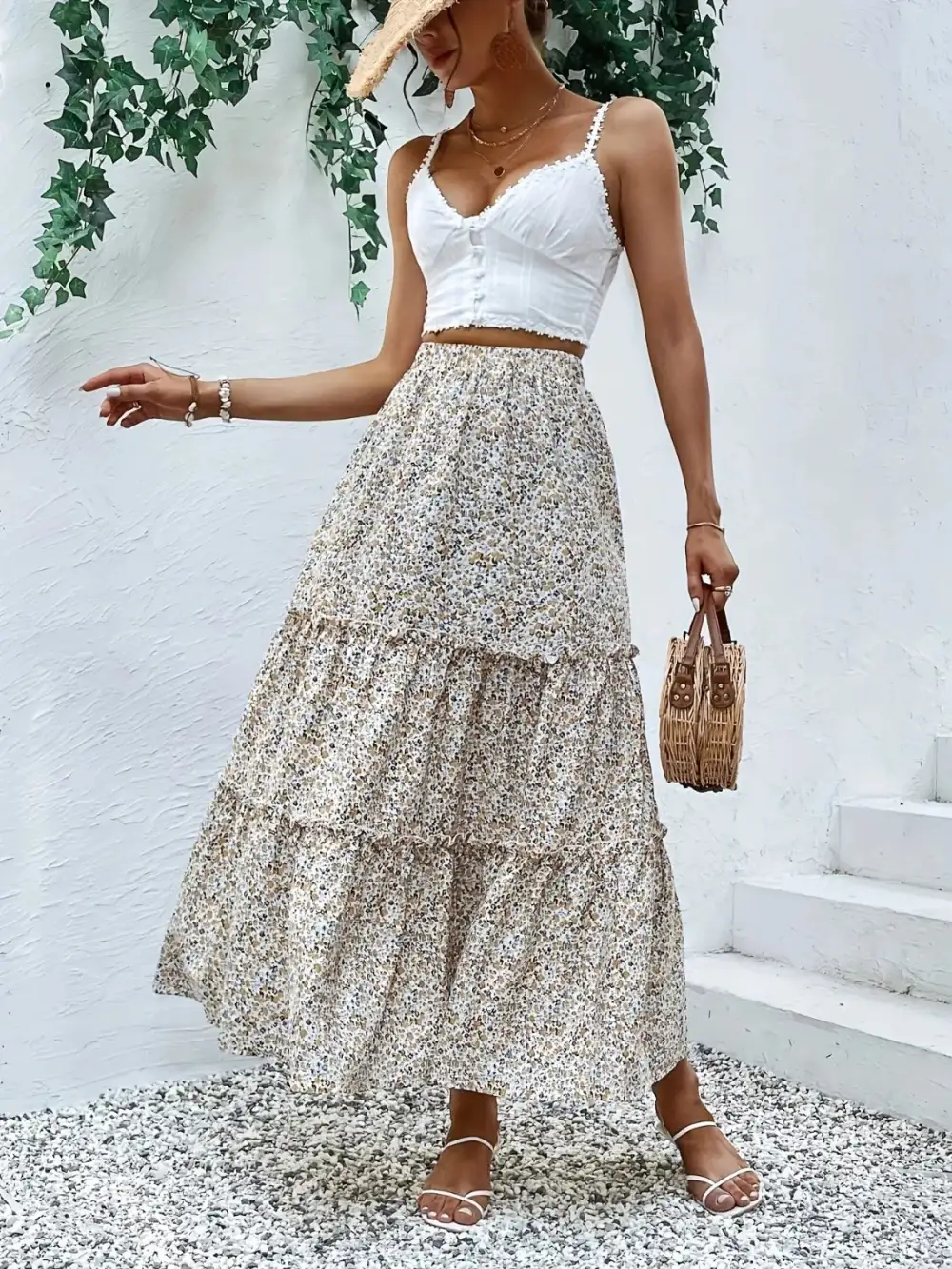 Tiered Frill Skirt