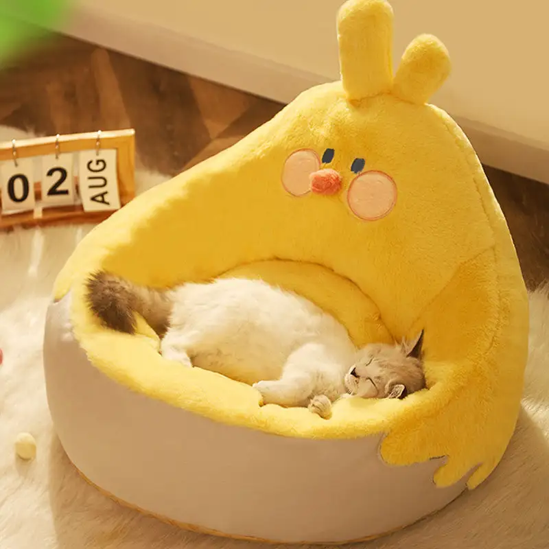 Warm Chicken Cuddle Cat Bed