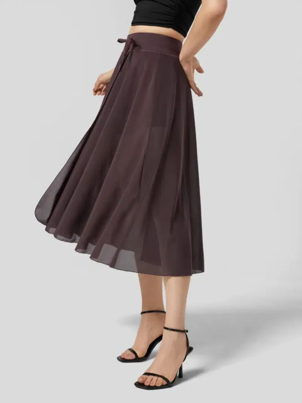 Subtle Drawstring Pocket Detail Skirt