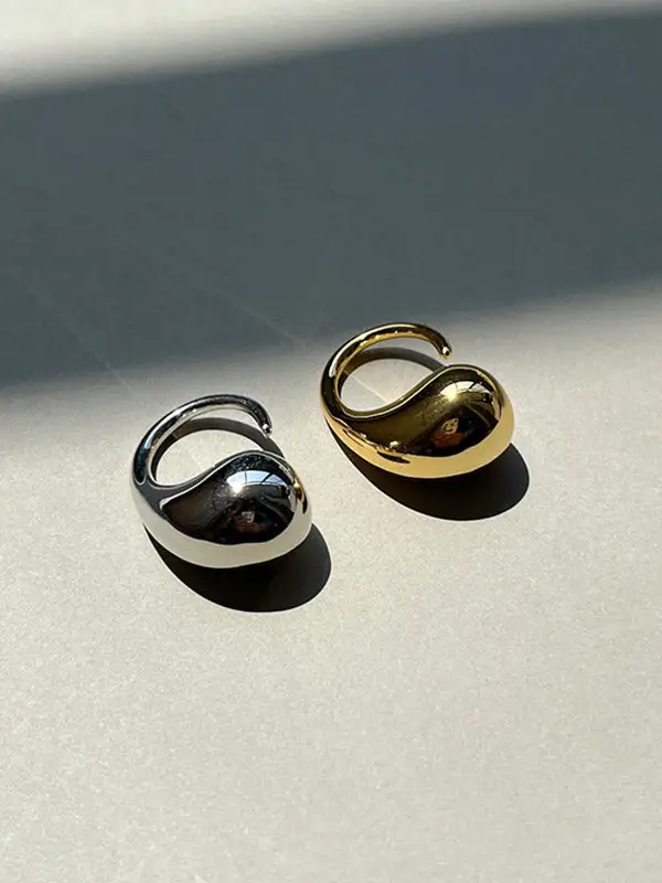 Geometric Copper Ring