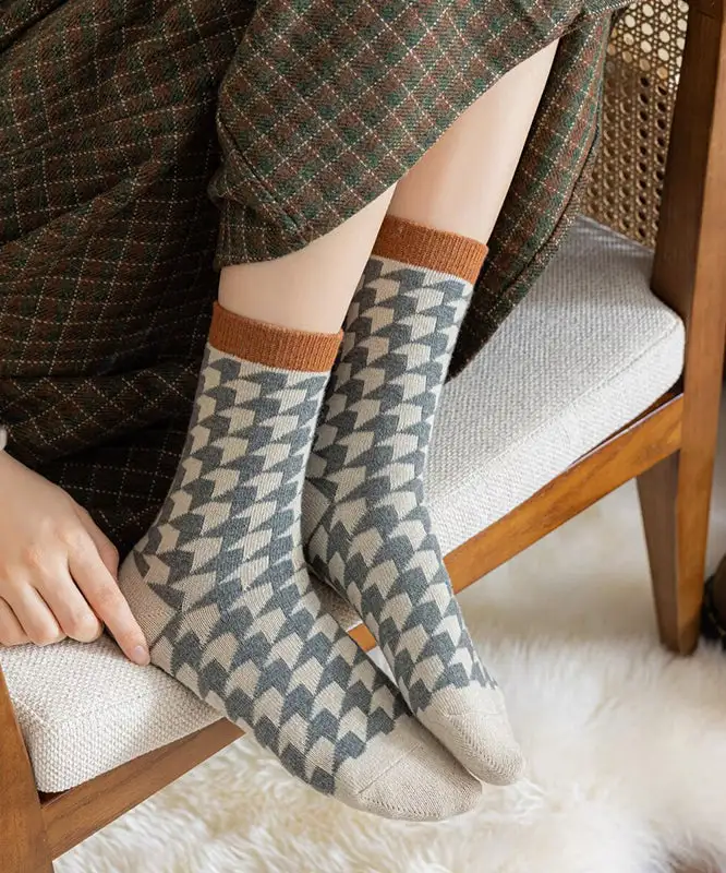 Handmade Thick Jacquard Socks