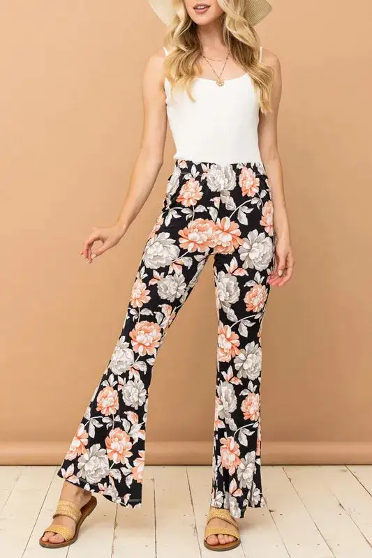 Bell Bottom Wrinkle Free Trousers