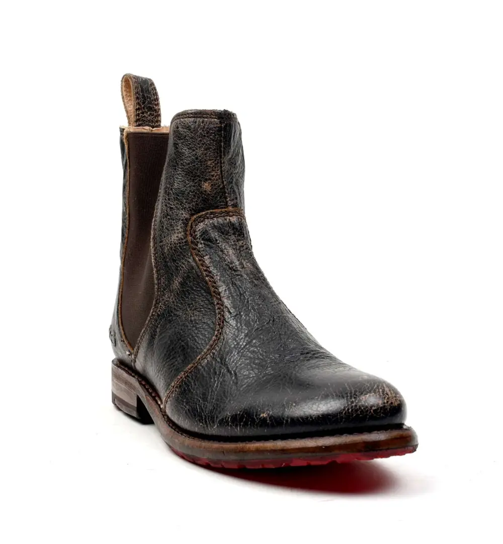 Slip-On Distressed Chelsea Boots