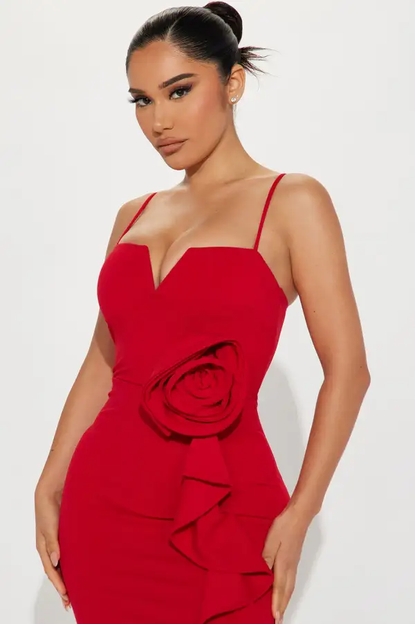 Hotter Than Salsa Maxi Dress - Red