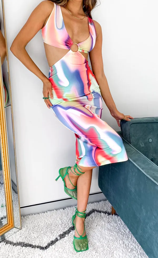 Soft Modern Midi Dress