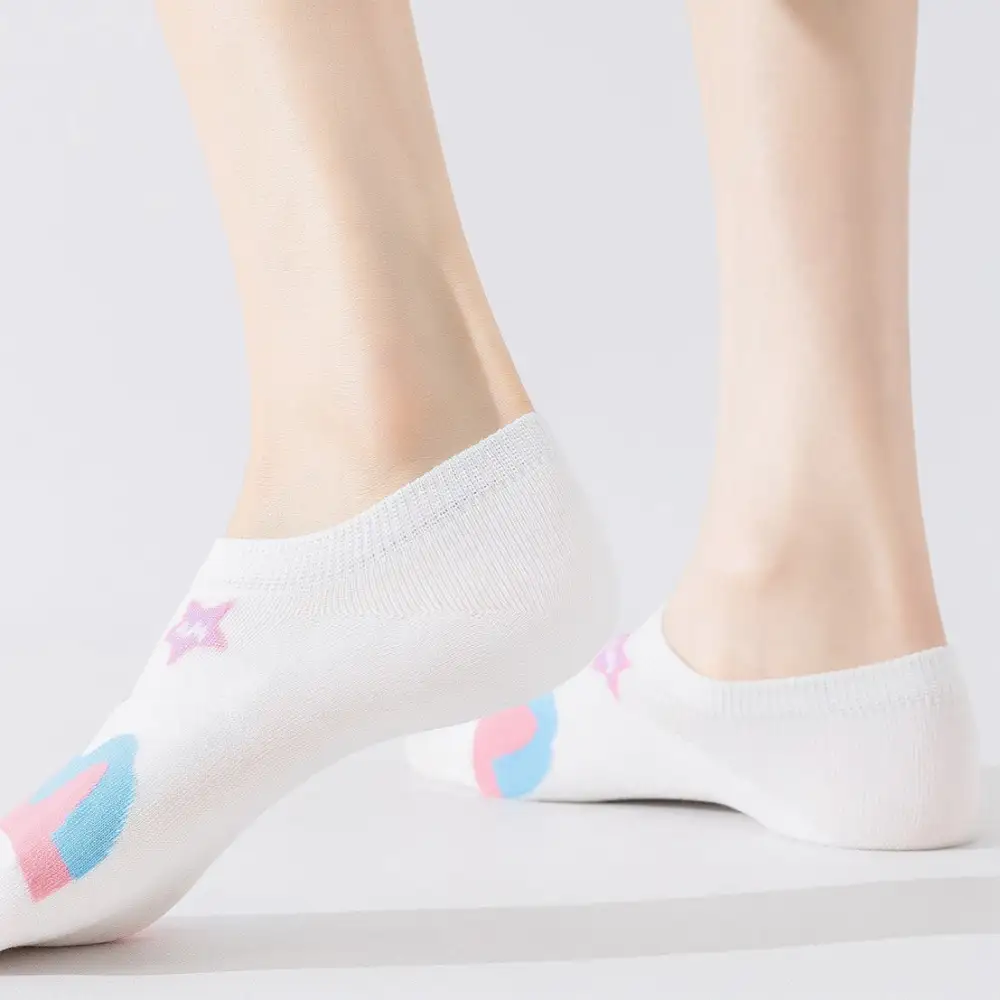 Whimsical Animal Print Footie Socks