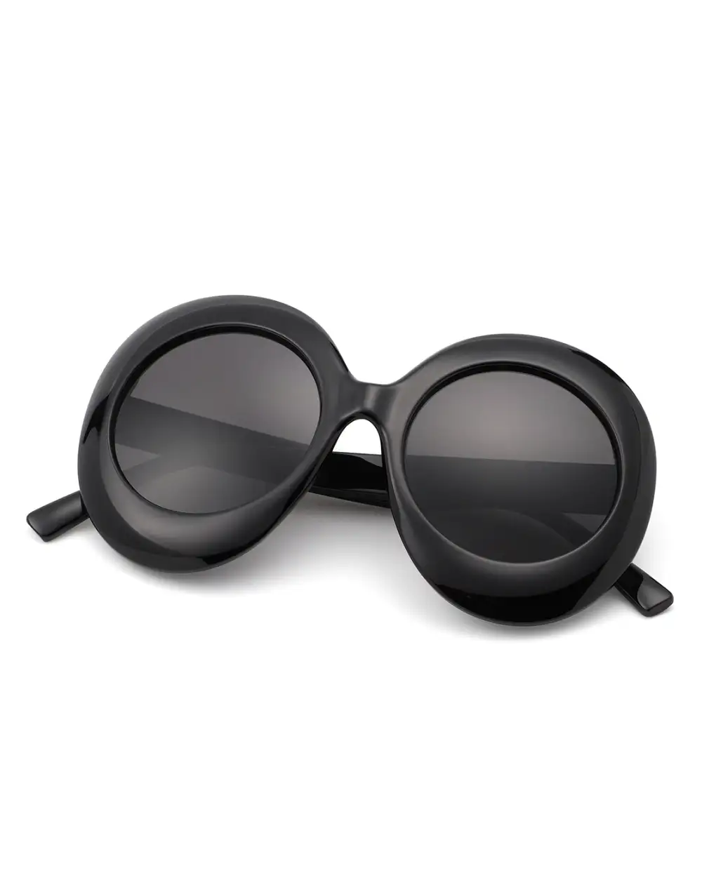 Lightweight Oval Round Frame Sunglasses