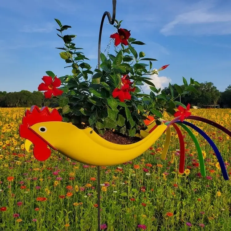 (Store Closing Sale) Colorful bird hanging planter