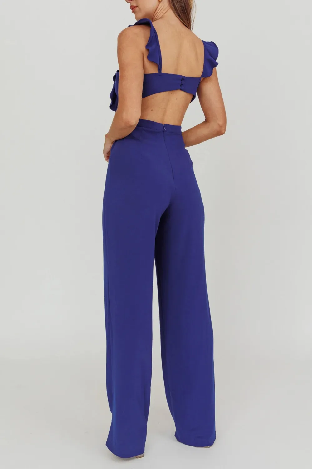 Elegant And Sophisticated Ruffled Round Neck Bodysuit