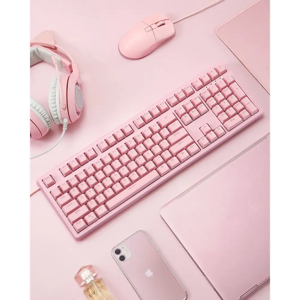 AUKEY Mechanical Gaming Keyboard - Pink