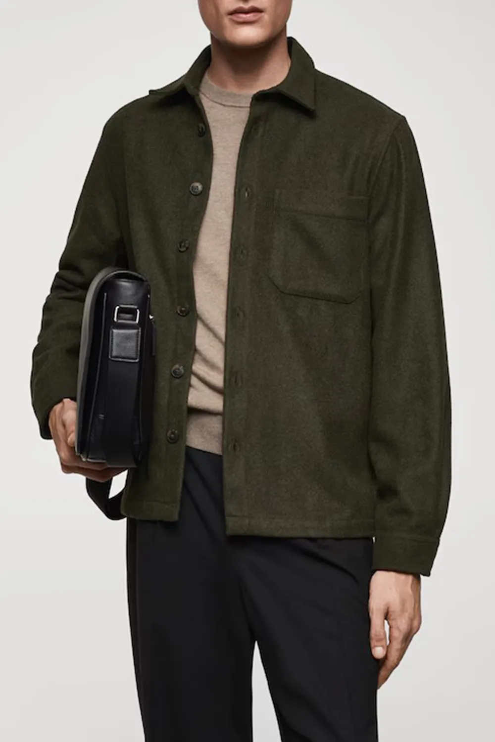 Regular-Fit Overshirt With Pocket