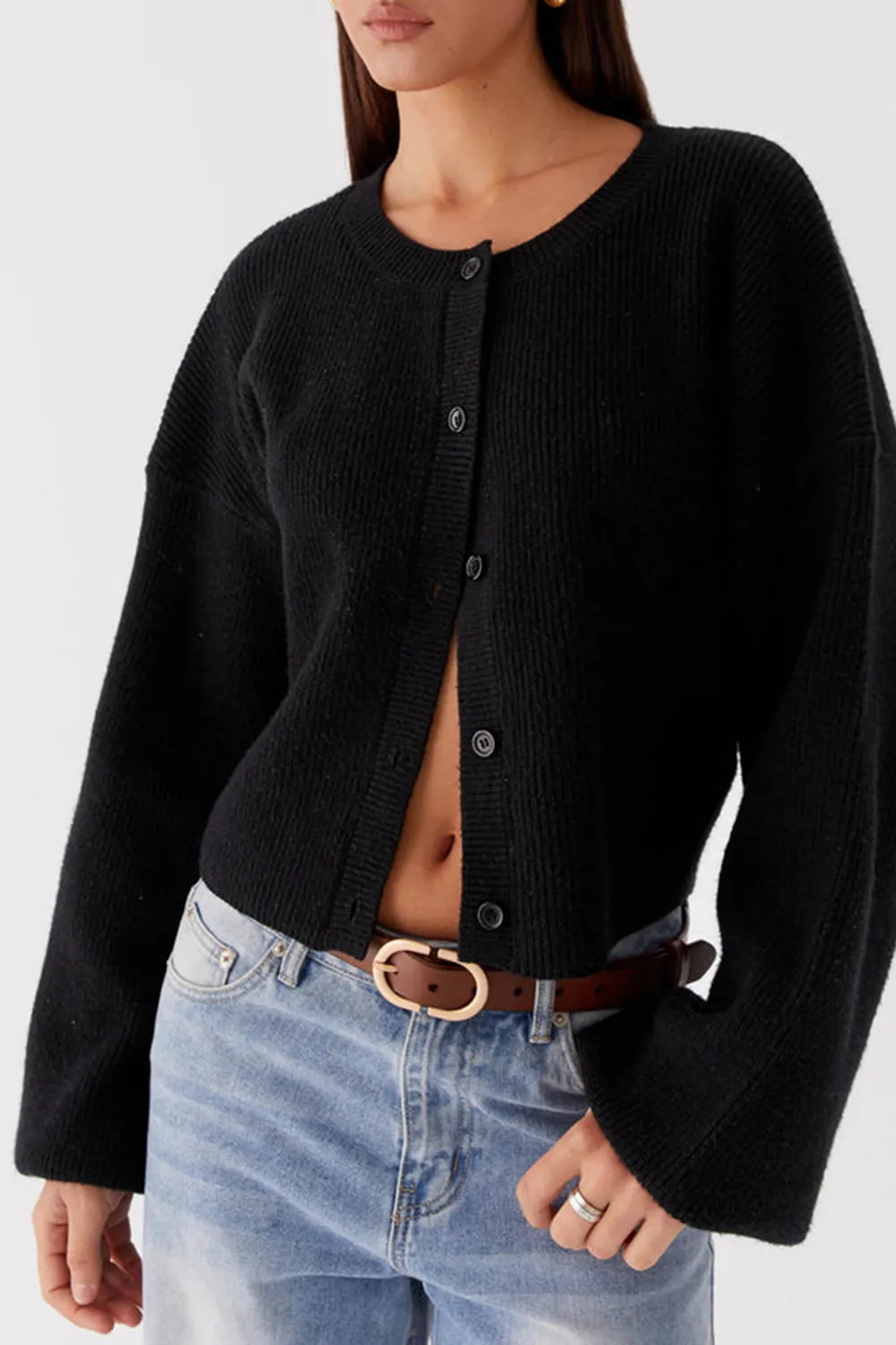 Commuting Style Knit Cardigan
