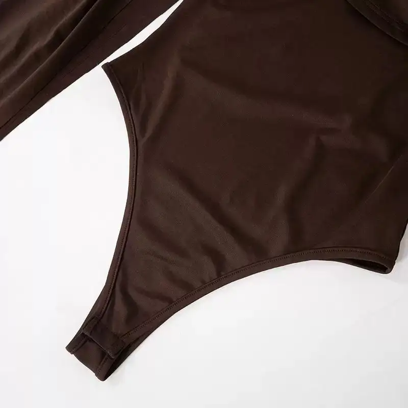 Draped Cape Sleeve Bodysuit
