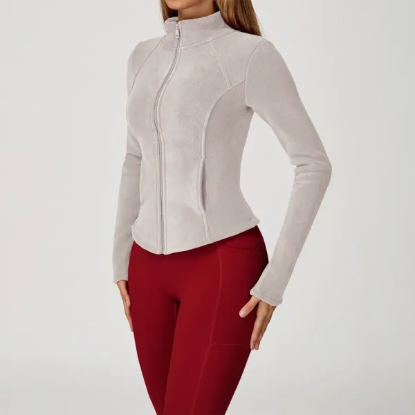 High Collar Full-Zip Jacket