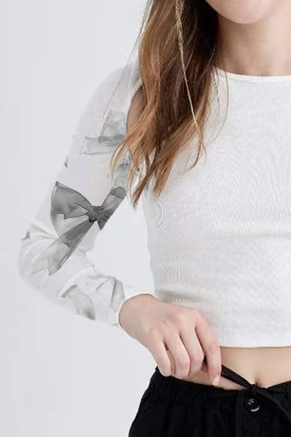Slim Fit Camisole Long Sleeve T-Shirt